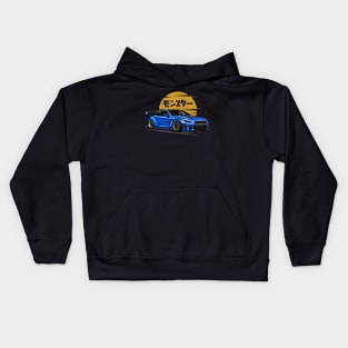 JDM Monster GTR R-35 (Blue) Kids Hoodie